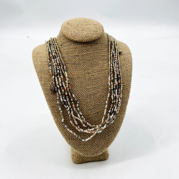Loft Beaded Layered Adjustable Necklace - Picture 1 of 3